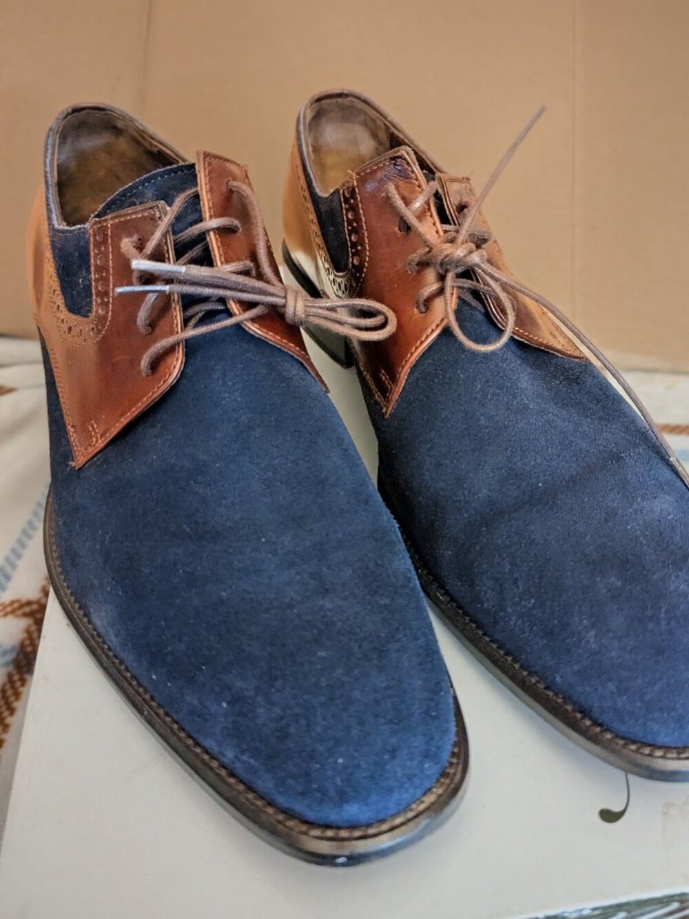 JOHNSTON & MURPHY 1850 Brogue Men's Shoes Size 10